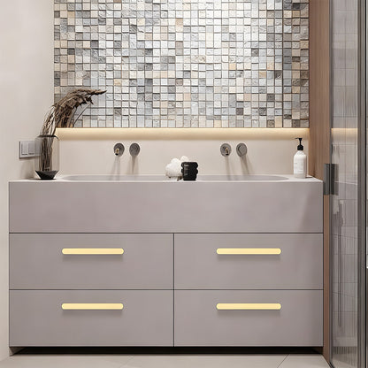 Comforsyco Rounded-End Aluminum Alloy Cabinet Handles for Kitchen Cabinets