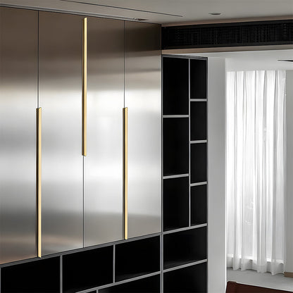 Comforsyco Rounded-End Aluminum Alloy Cabinet Handles for Kitchen Cabinets