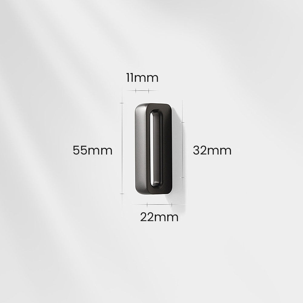 Comforsyco Rounded Rectangular Cabinet Pull Handles for Wine Cabinets
