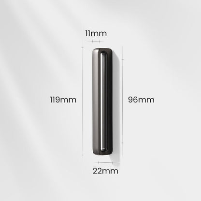 Comforsyco Rounded Rectangular Cabinet Pull Handles for Wine Cabinets