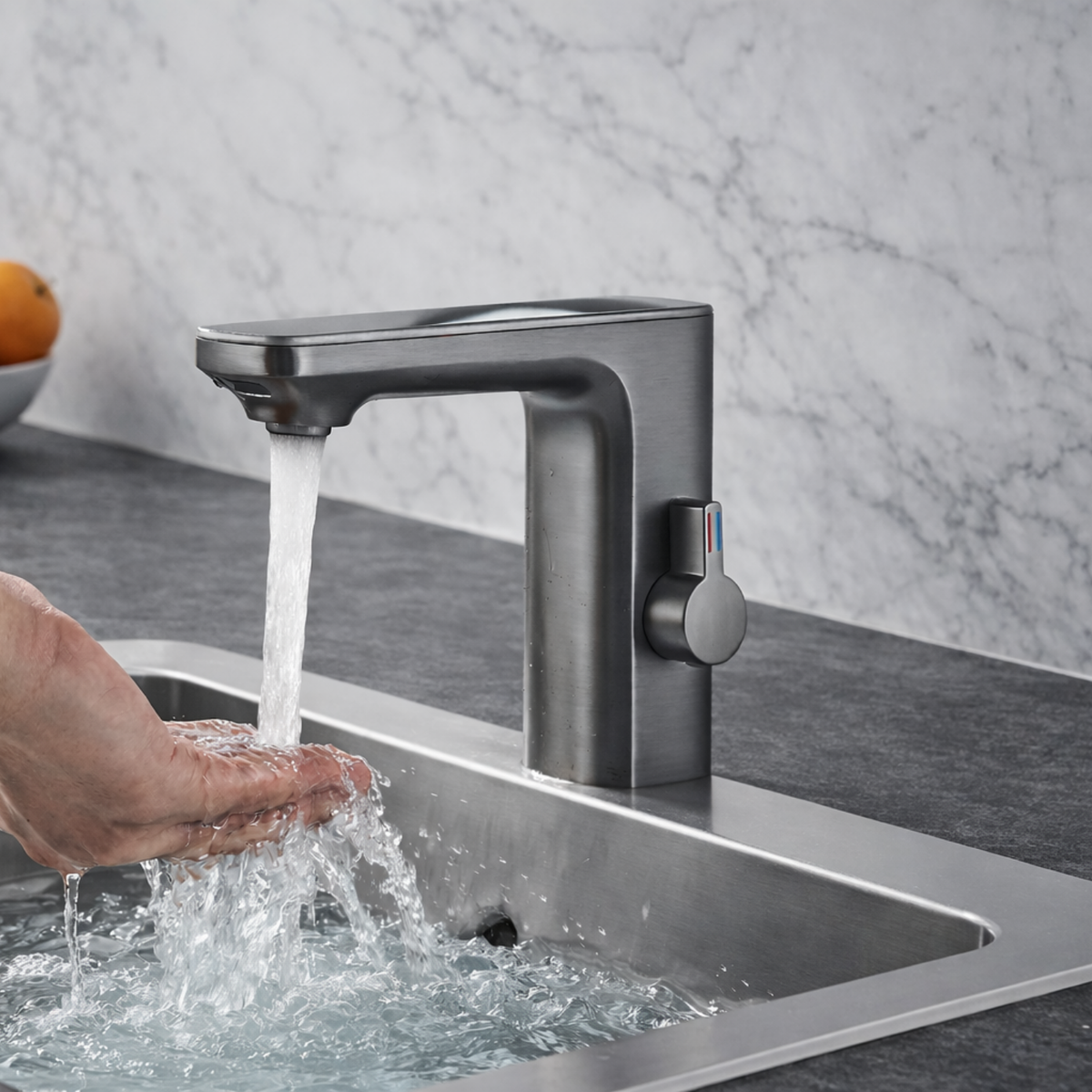 Sensora Touchless Bathroom Sink Faucet with LED Display