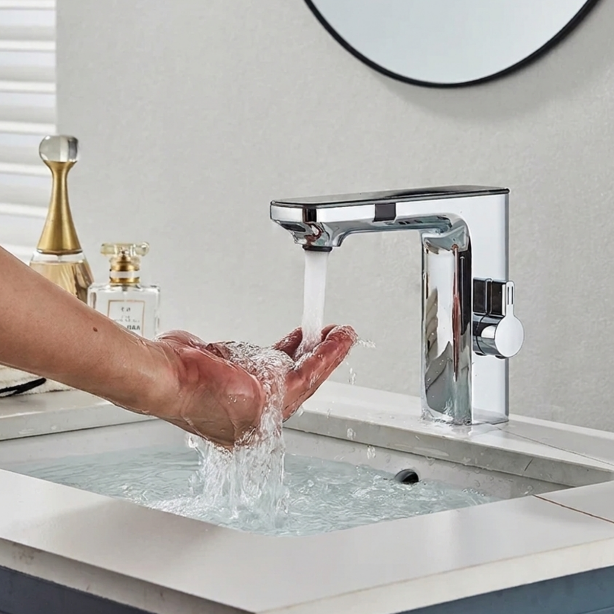 Sensora Touchless Bathroom Sink Faucet with LED Display