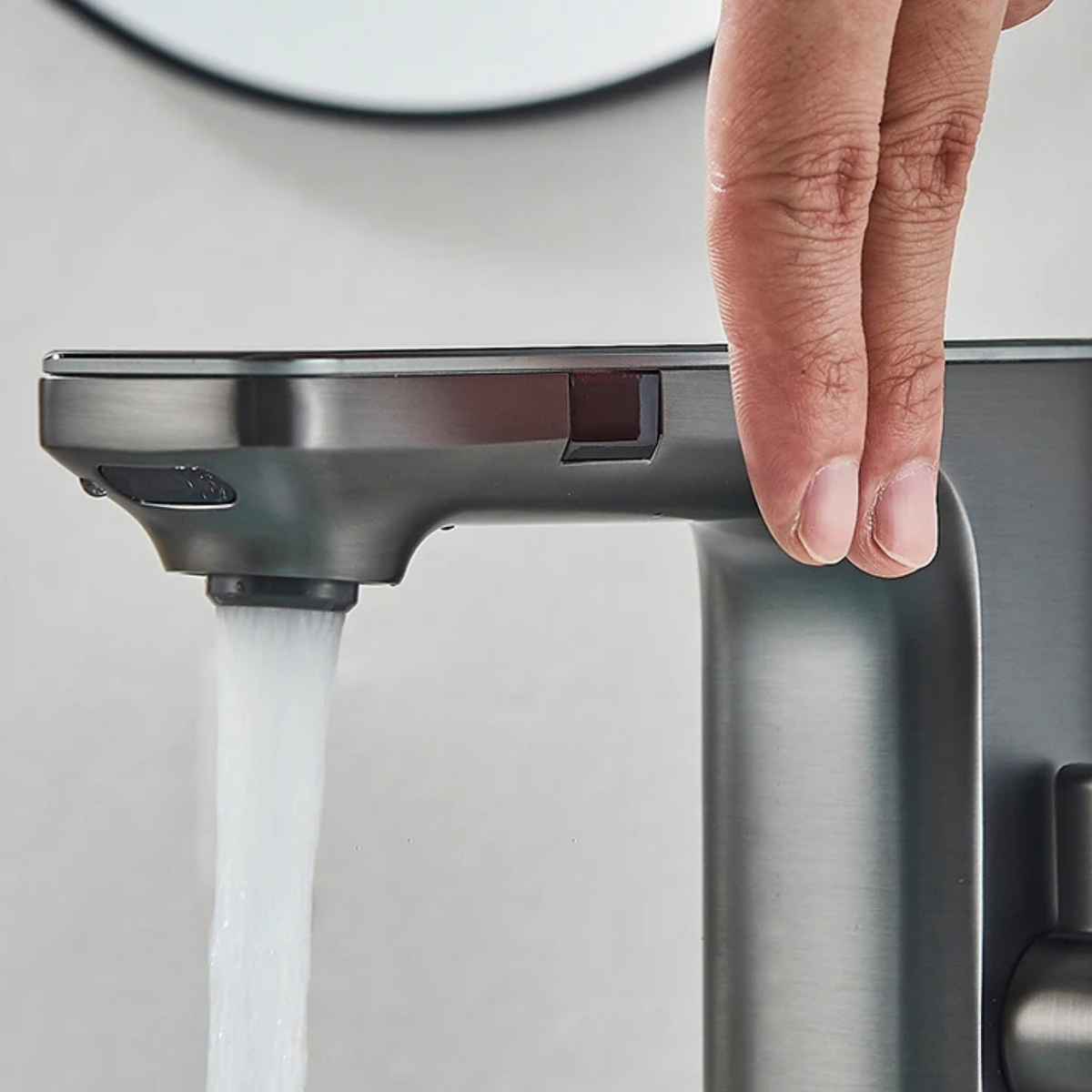 Sensora Touchless Bathroom Sink Faucet with LED Display