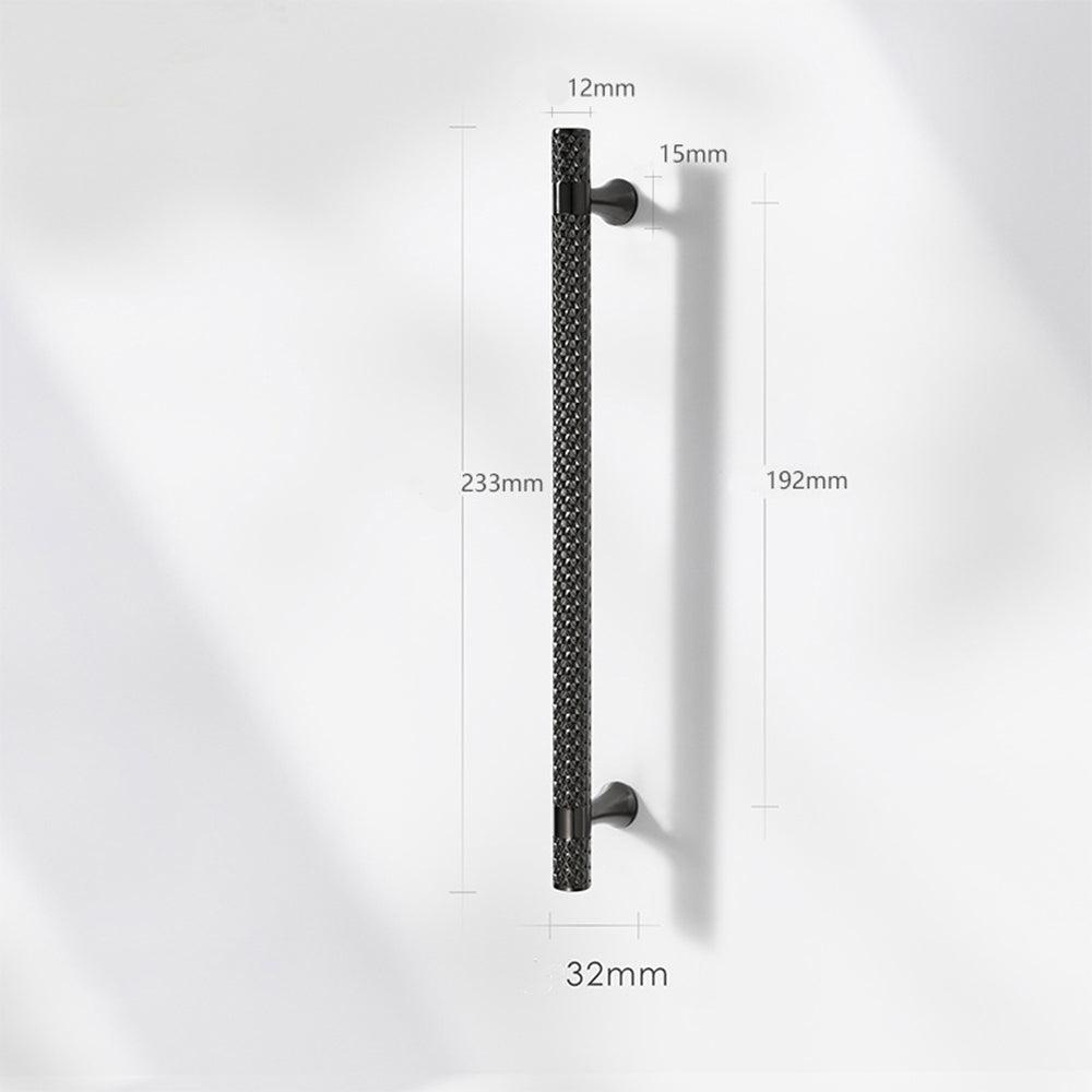 Comforsyco Shiny Modern Zinc Alloy Titanium Gold Black Door Pulls