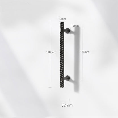 Comforsyco Shiny Modern Zinc Alloy Titanium Gold Black Door Pulls