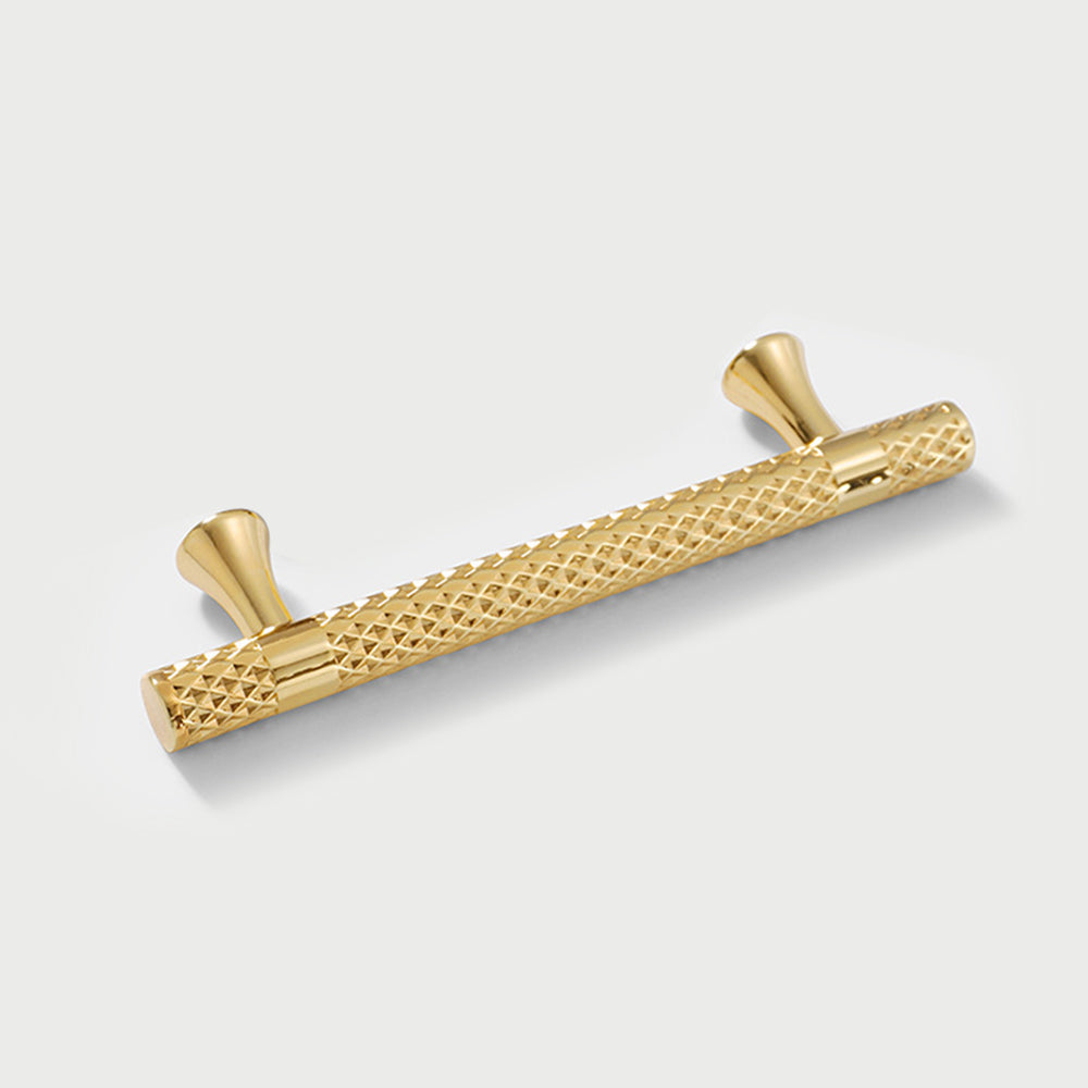 Comforsyco Shiny Modern Zinc Alloy Titanium Gold Black Door Pulls