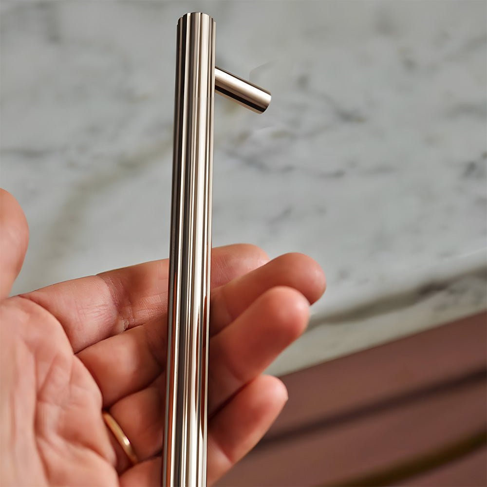 Comforsyco Silver Knurled Cabinet Handles and Knobs