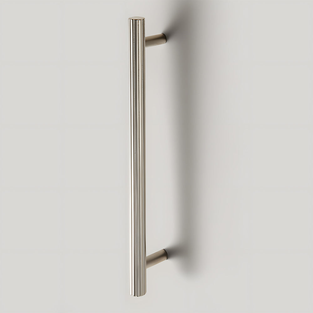 Comforsyco Silver Knurled Cabinet Handles and Knobs