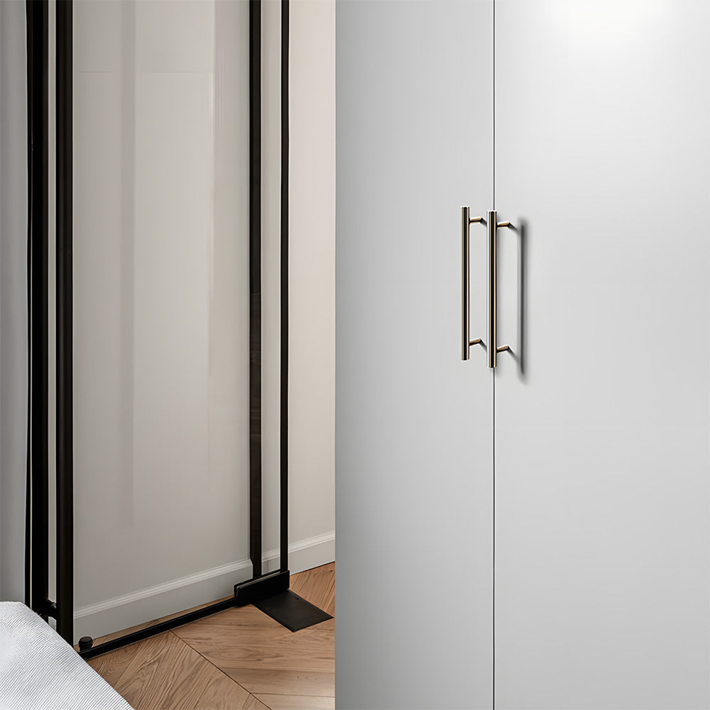 Comforsyco Silver Knurled Cabinet Handles and Knobs
