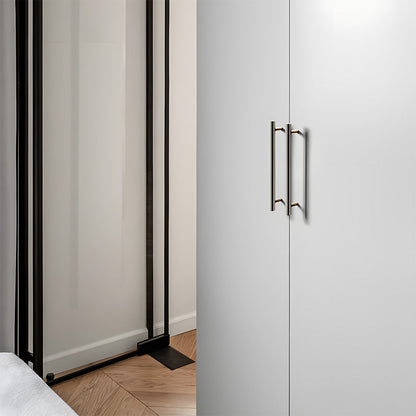Comforsyco Silver Knurled Cabinet Handles and Knobs
