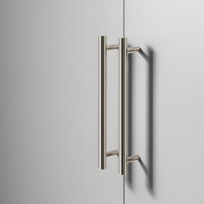 Comforsyco Silver Knurled Cabinet Handles and Knobs