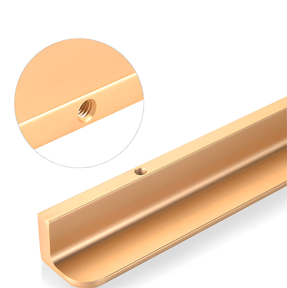 Comforsyco Slim Aluminum Finger Edge Cabinet Pulls