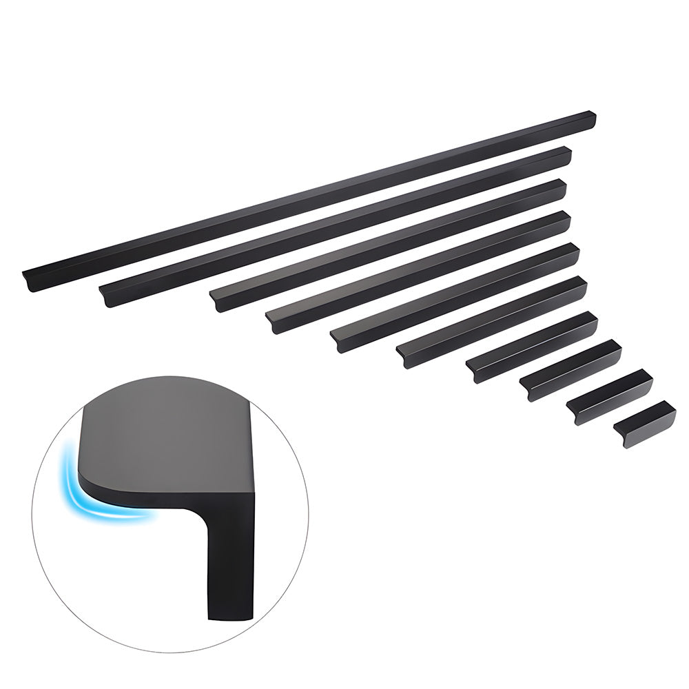 Comforsyco Slim Aluminum Finger Edge Cabinet Pulls