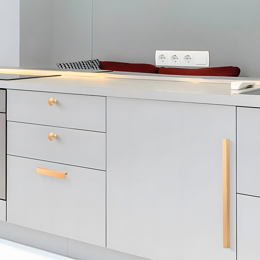 Comforsyco Slim Aluminum Finger Edge Cabinet Pulls