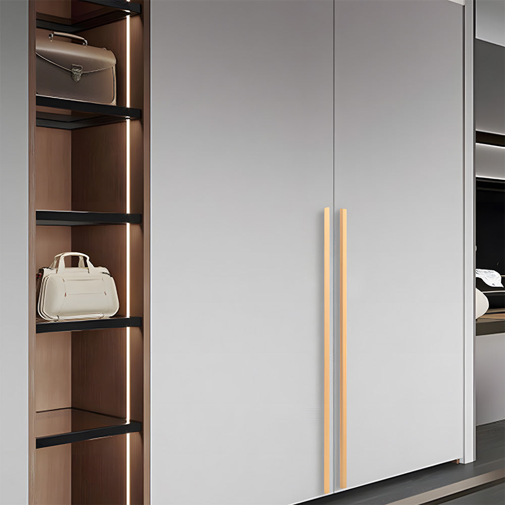 Comforsyco Slim Aluminum Finger Edge Cabinet Pulls