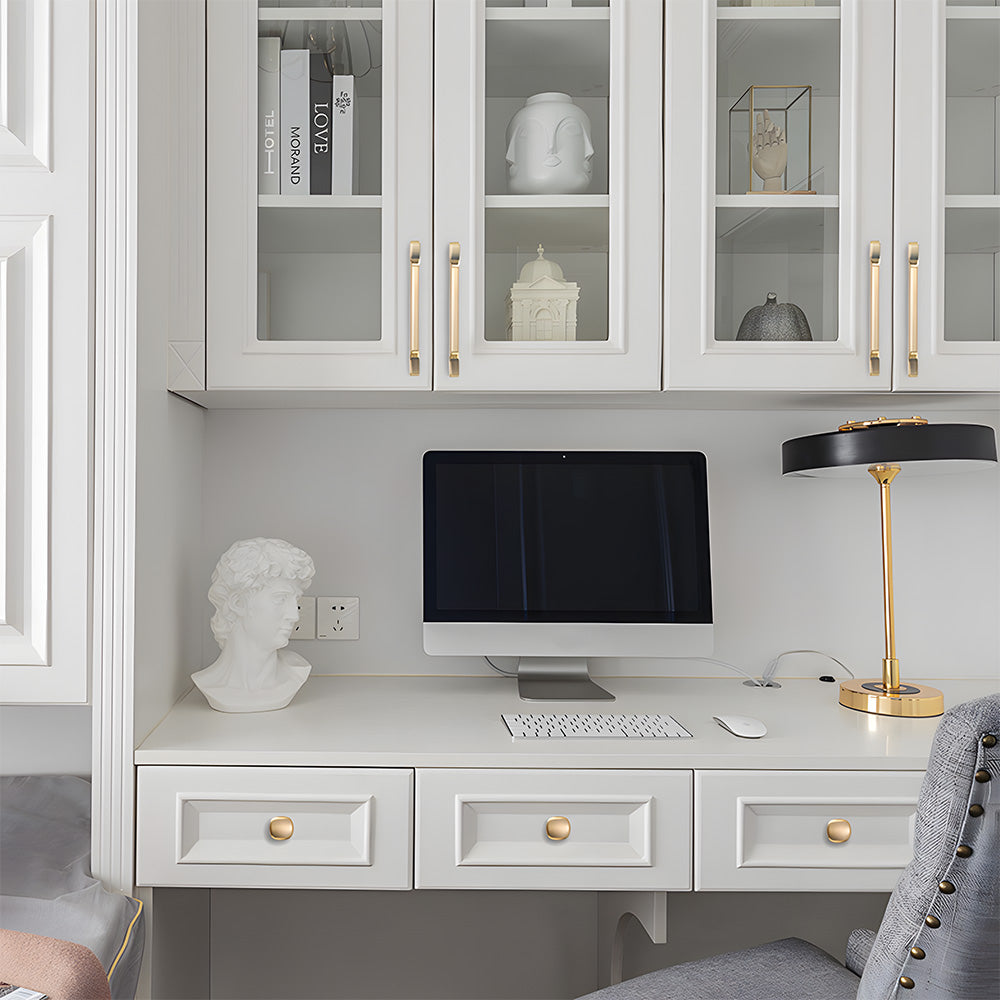 Comforsyco Slim Square Bar Cabinet Pulls and Matching Knobs