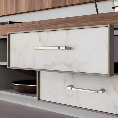 Comforsyco Slim Square Bar Cabinet Pulls and Matching Knobs