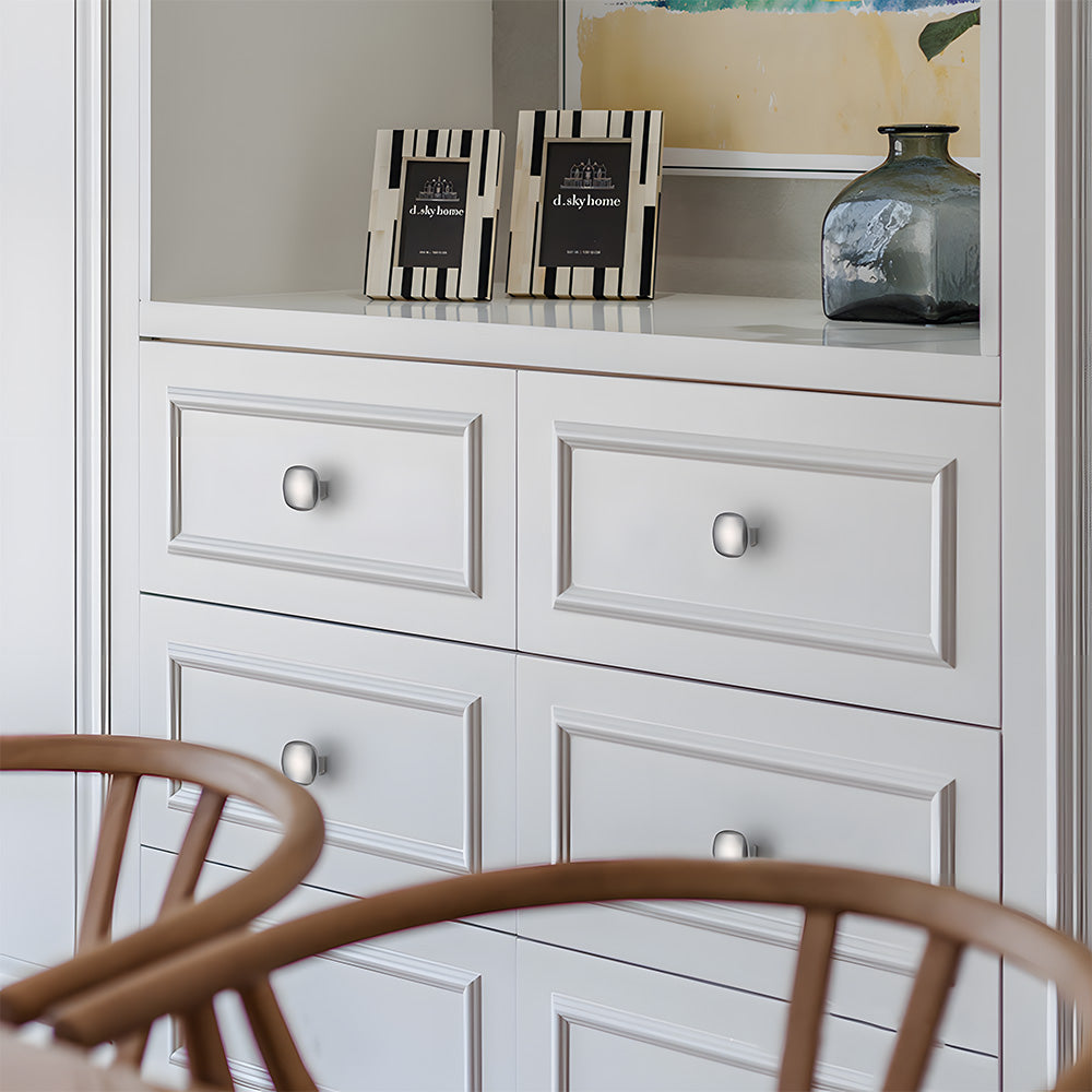 Comforsyco Slim Square Bar Cabinet Pulls and Matching Knobs