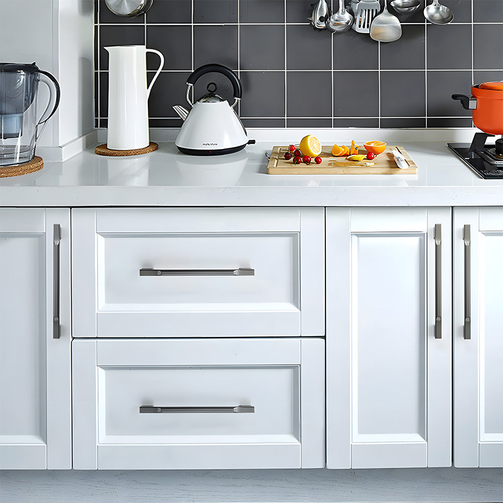 Comforsyco Slim Square Bar Cabinet Pulls and Matching Knobs