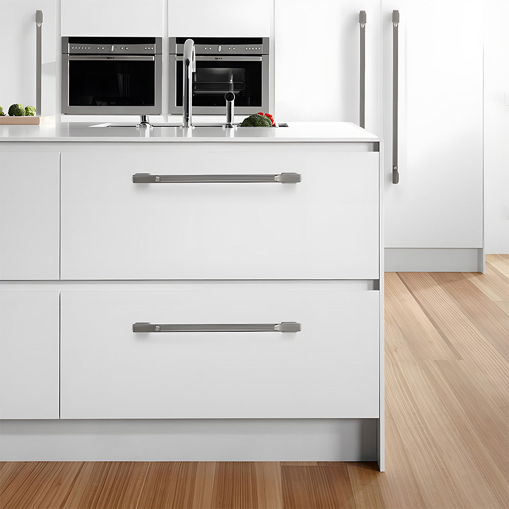 Comforsyco Slim Square Bar Cabinet Pulls and Matching Knobs