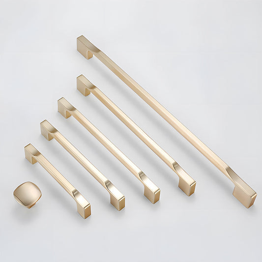 Comforsyco Slim Square Bar Cabinet Pulls and Matching Knobs
