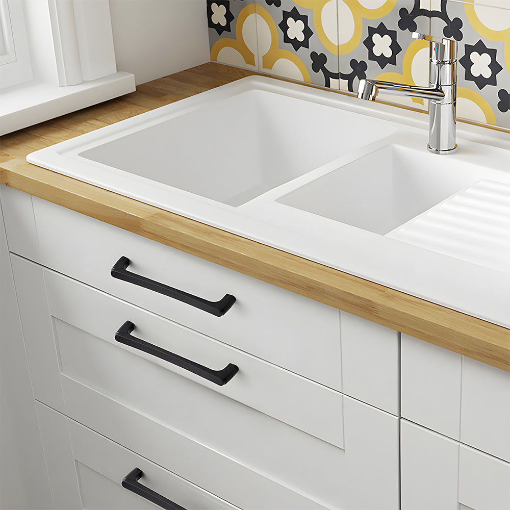 Comforsyco Slim Straight Bar Cabinet Pulls and Drawer Handles