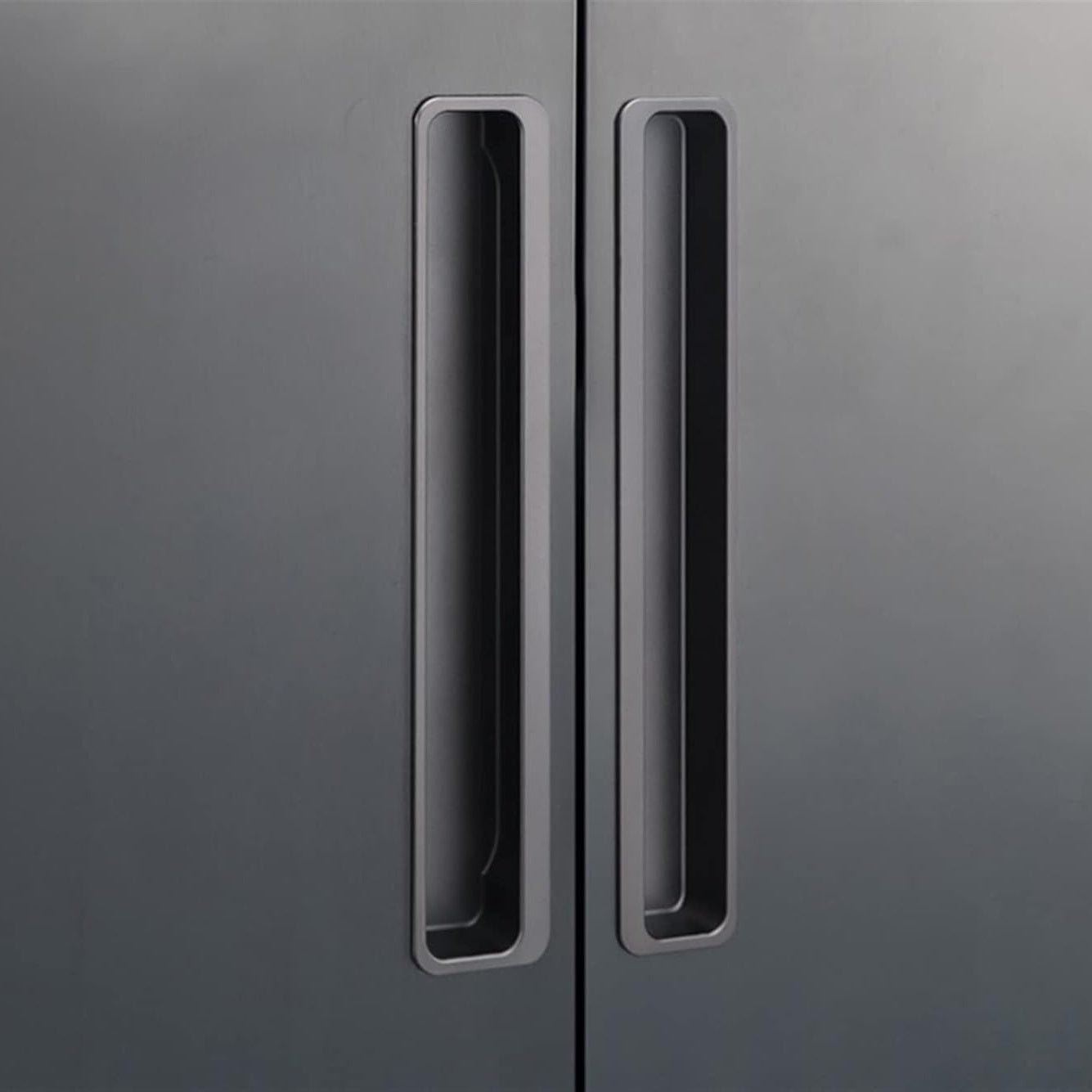 Comforsyco Slotted Recessed Cabinet Pulls and Sliding Door Handles