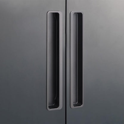 Comforsyco Slotted Recessed Cabinet Pulls and Sliding Door Handles