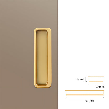 Comforsyco Slotted Recessed Cabinet Pulls and Sliding Door Handles