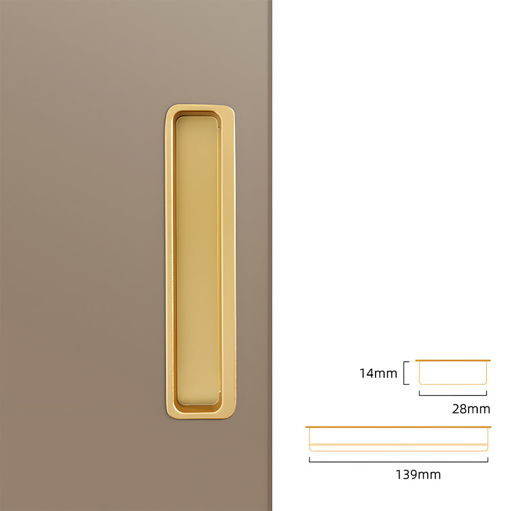 Comforsyco Slotted Recessed Cabinet Pulls and Sliding Door Handles
