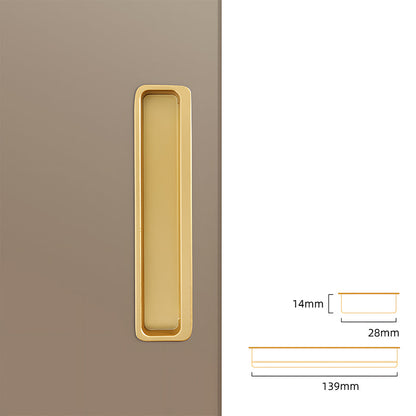 Comforsyco Slotted Recessed Cabinet Pulls and Sliding Door Handles