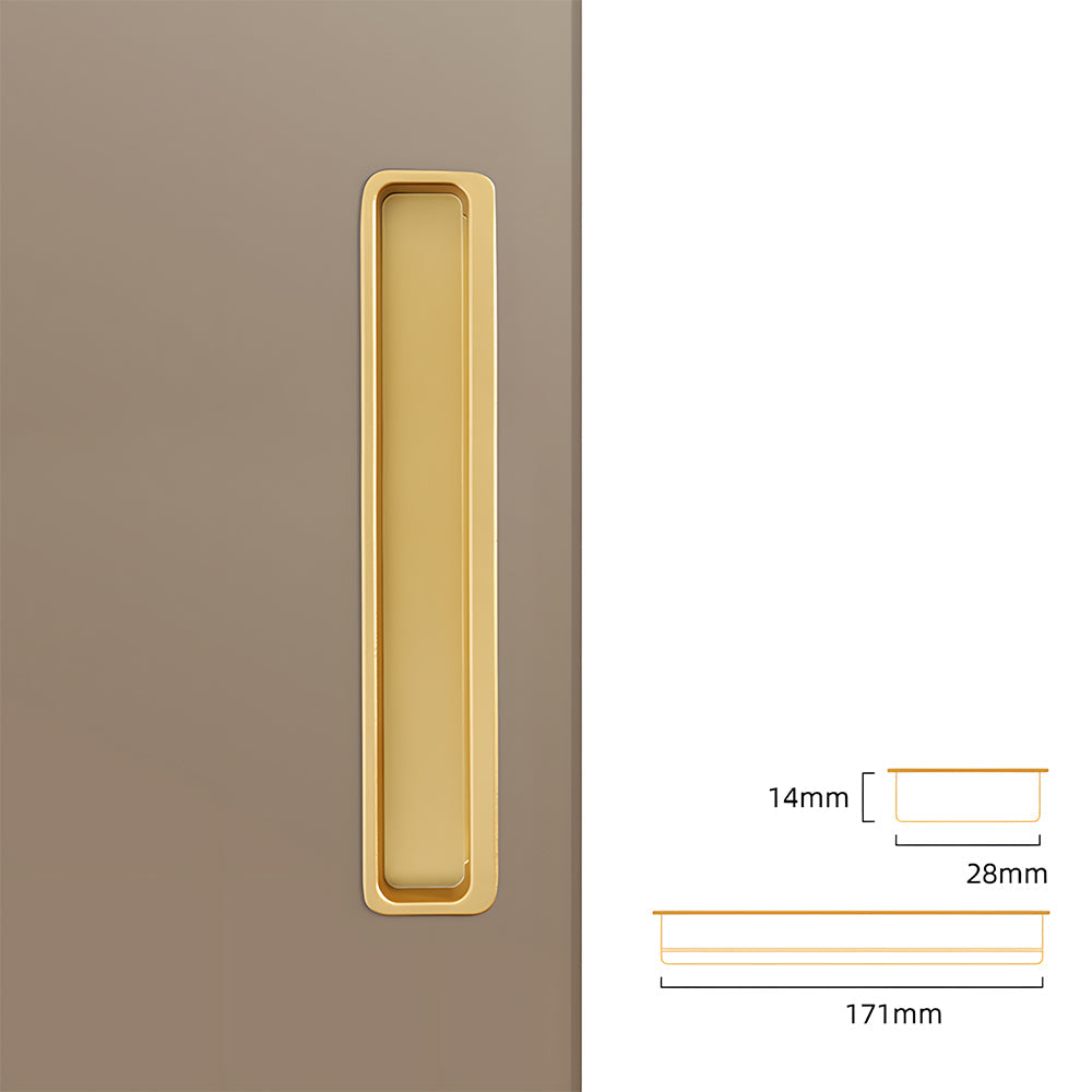 Comforsyco Slotted Recessed Cabinet Pulls and Sliding Door Handles
