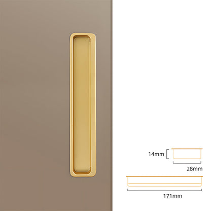 Comforsyco Slotted Recessed Cabinet Pulls and Sliding Door Handles