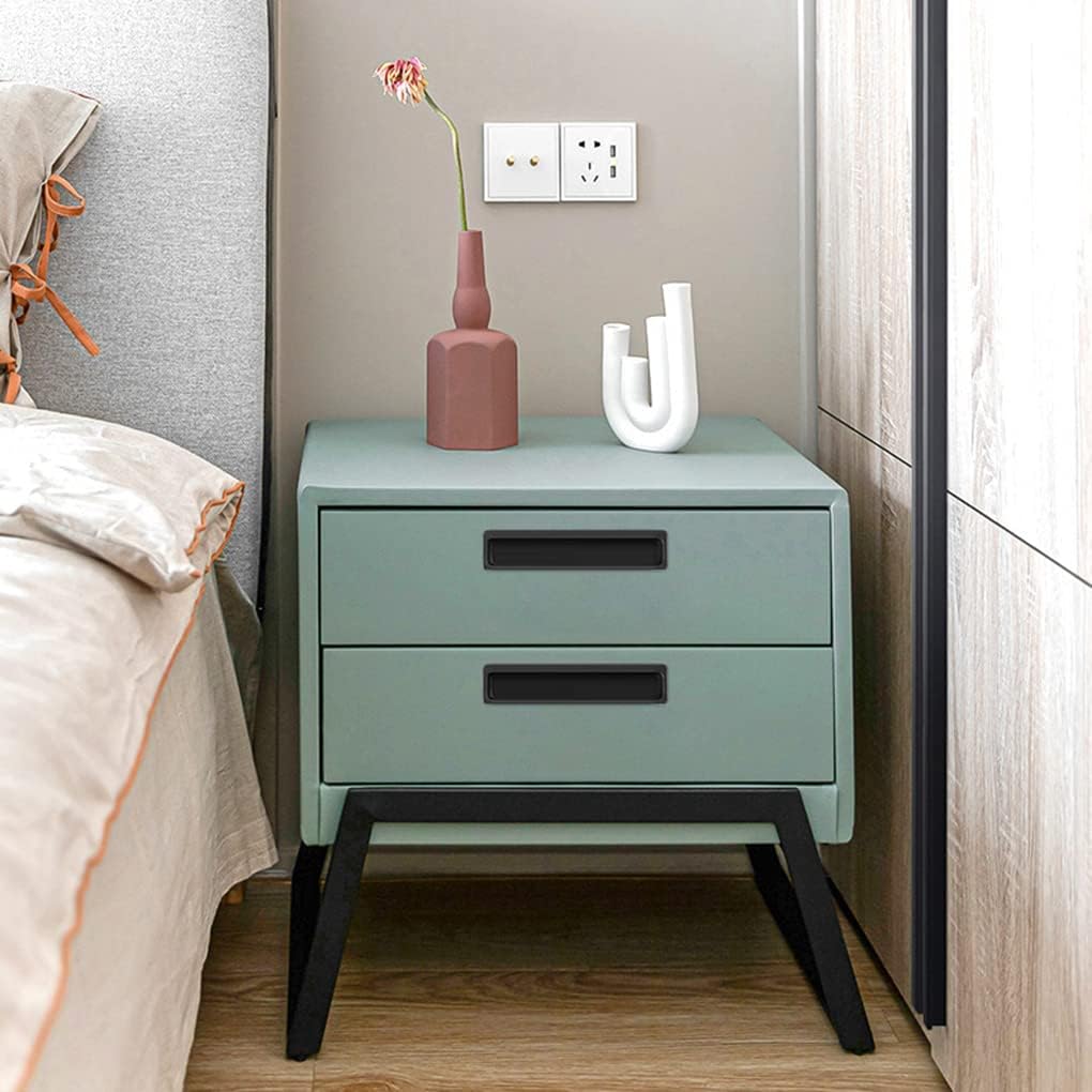 Comforsyco Slotted Recessed Cabinet Pulls and Sliding Door Handles