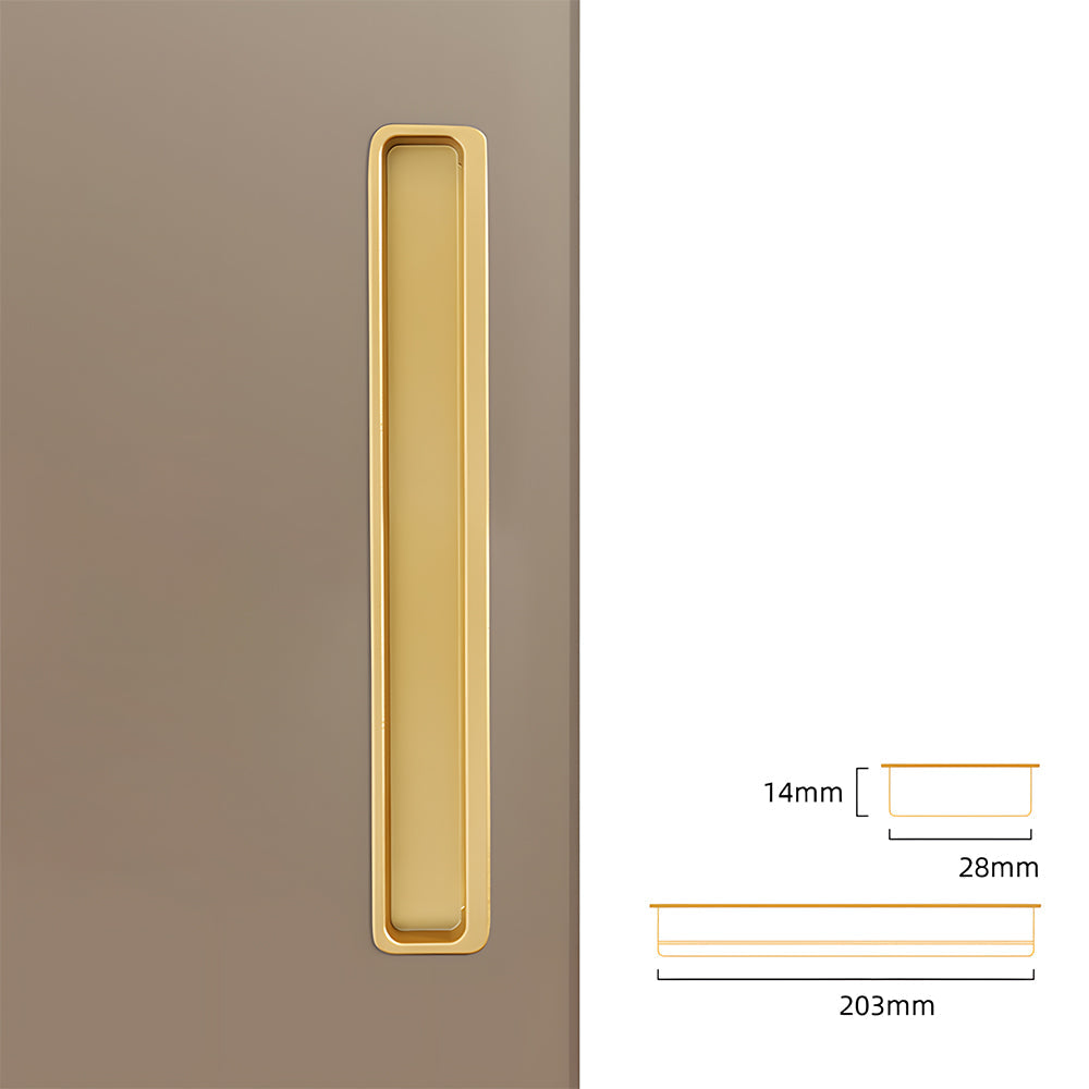 Comforsyco Slotted Recessed Cabinet Pulls and Sliding Door Handles