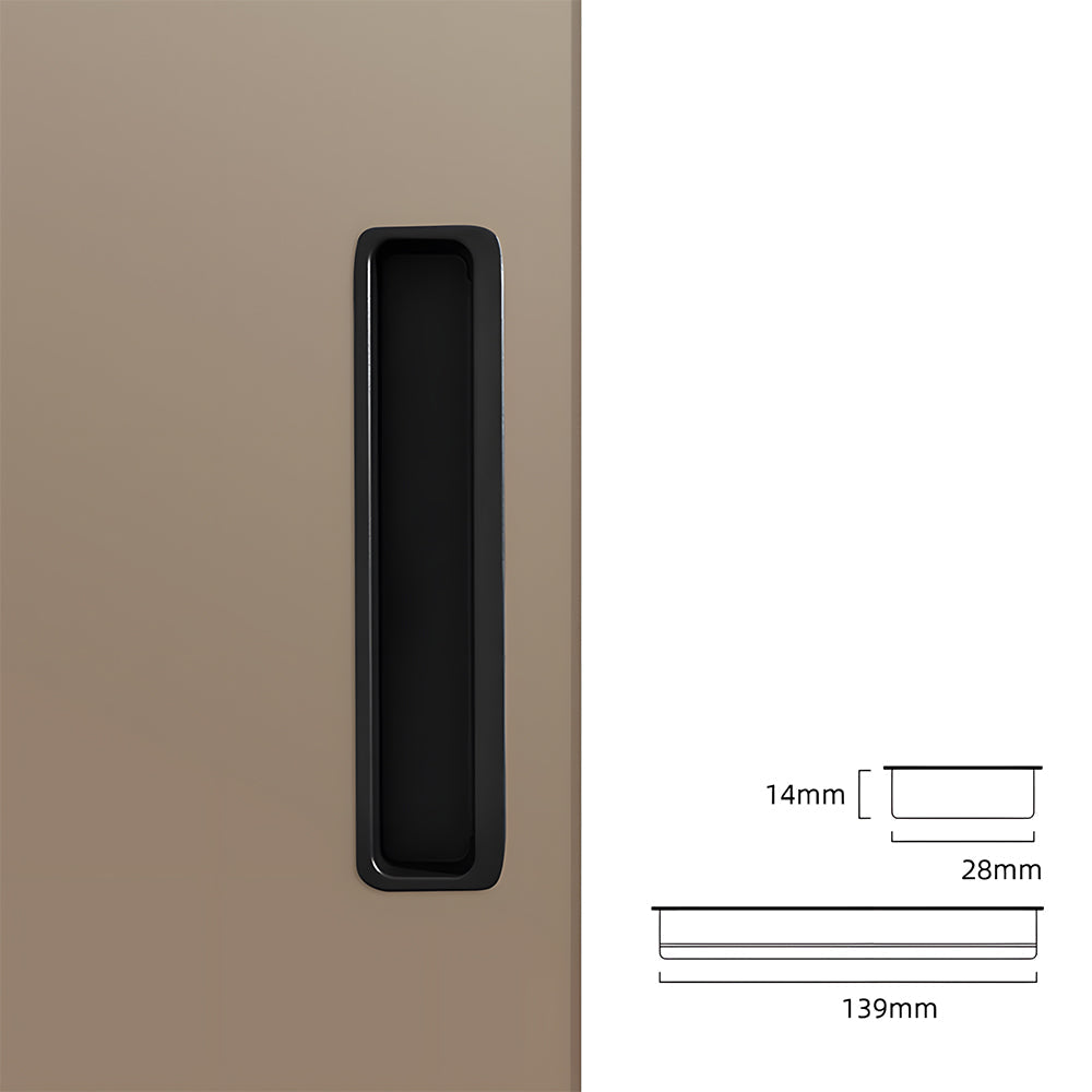 Comforsyco Slotted Recessed Cabinet Pulls and Sliding Door Handles