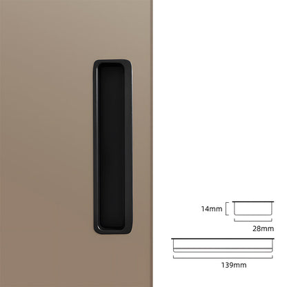 Comforsyco Slotted Recessed Cabinet Pulls and Sliding Door Handles