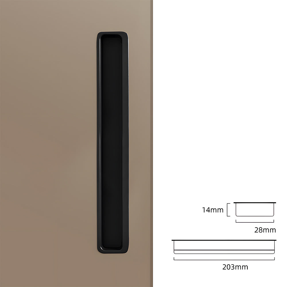 Comforsyco Slotted Recessed Cabinet Pulls and Sliding Door Handles