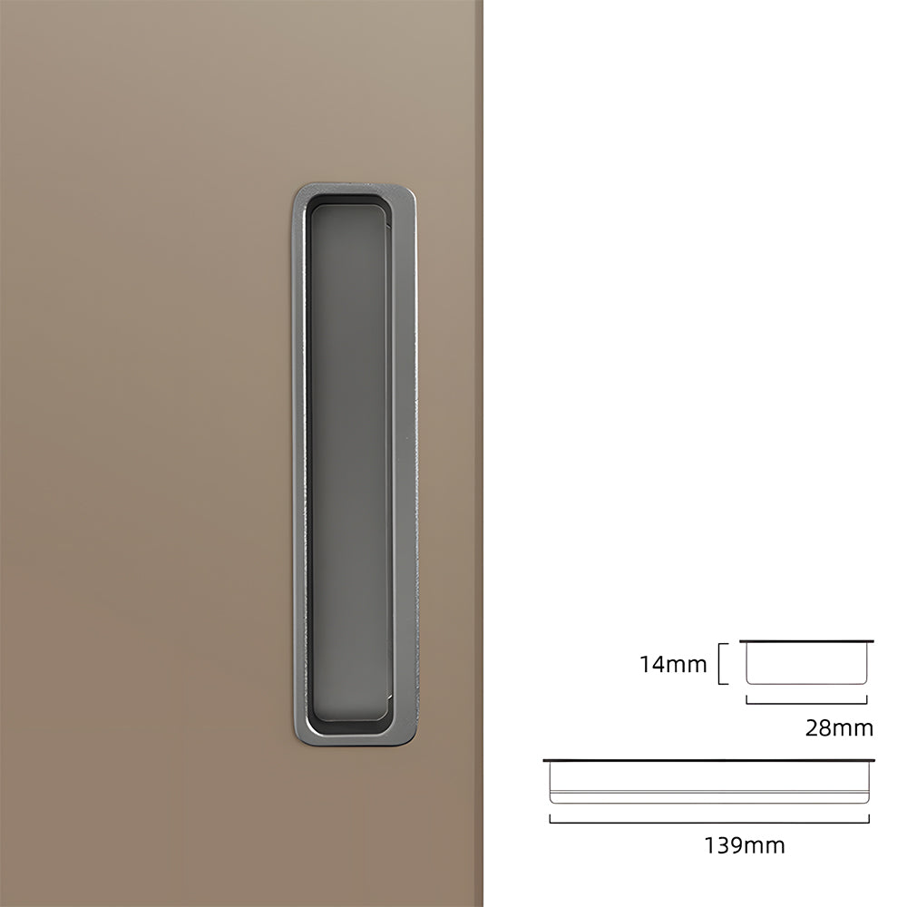 Comforsyco Slotted Recessed Cabinet Pulls and Sliding Door Handles