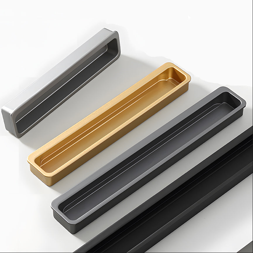 Comforsyco Slotted Recessed Cabinet Pulls and Sliding Door Handles