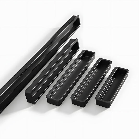 Comforsyco Slotted Recessed Cabinet Pulls and Sliding Door Handles