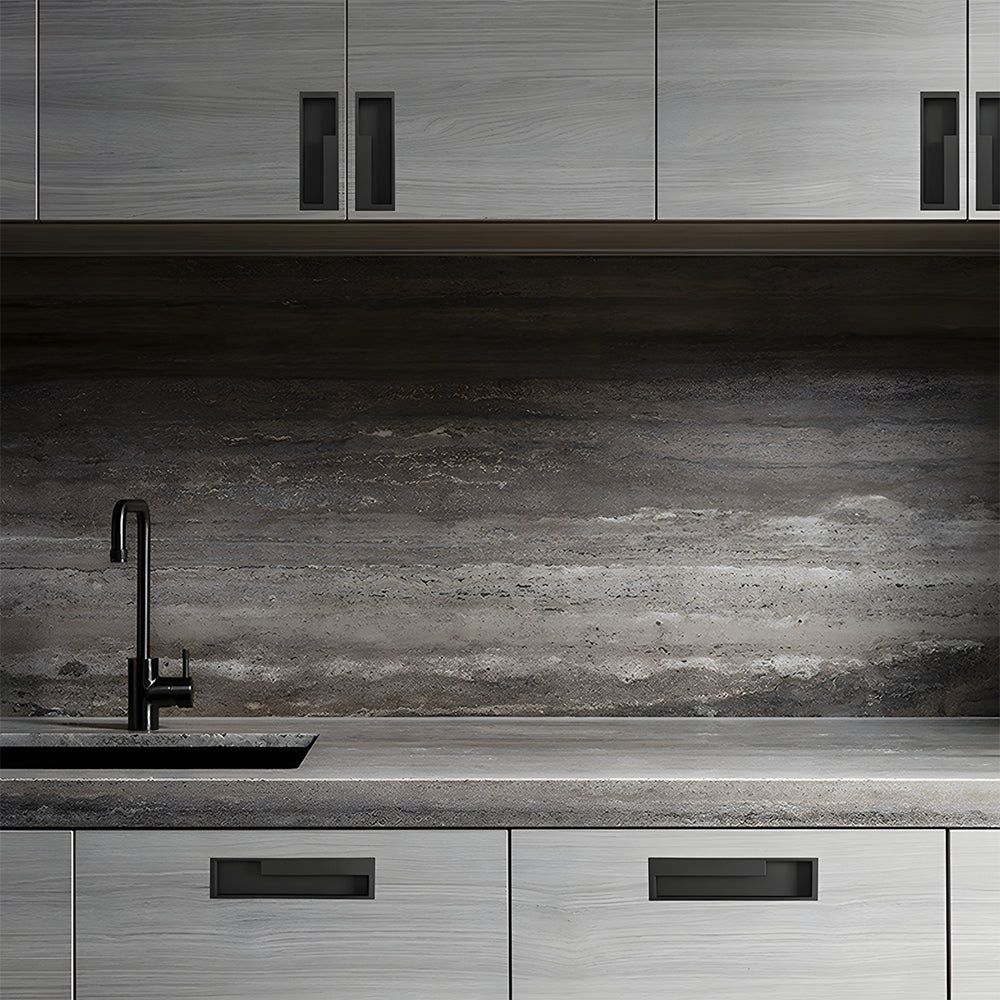 Comforsyco Slotted Recessed Cabinet Pulls in Gold, Black, and Gray