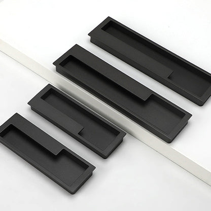 Comforsyco Slotted Recessed Cabinet Pulls in Gold, Black, and Gray