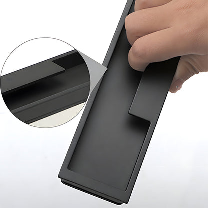 Comforsyco Slotted Recessed Cabinet Pulls in Gold, Black, and Gray