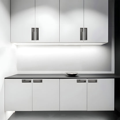 Comforsyco Slotted Recessed Cabinet Pulls in Gold, Black, and Gray