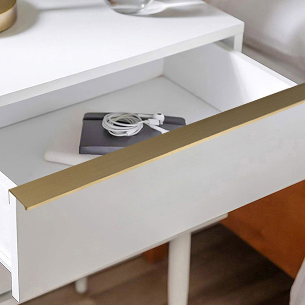 Comforsyco Smooth Aluminum Alloy Cabinet Edge Pulls