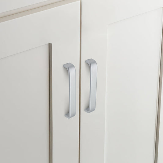Comforsyco Smooth Curved Bar Cabinet Pulls and Drawer Handles