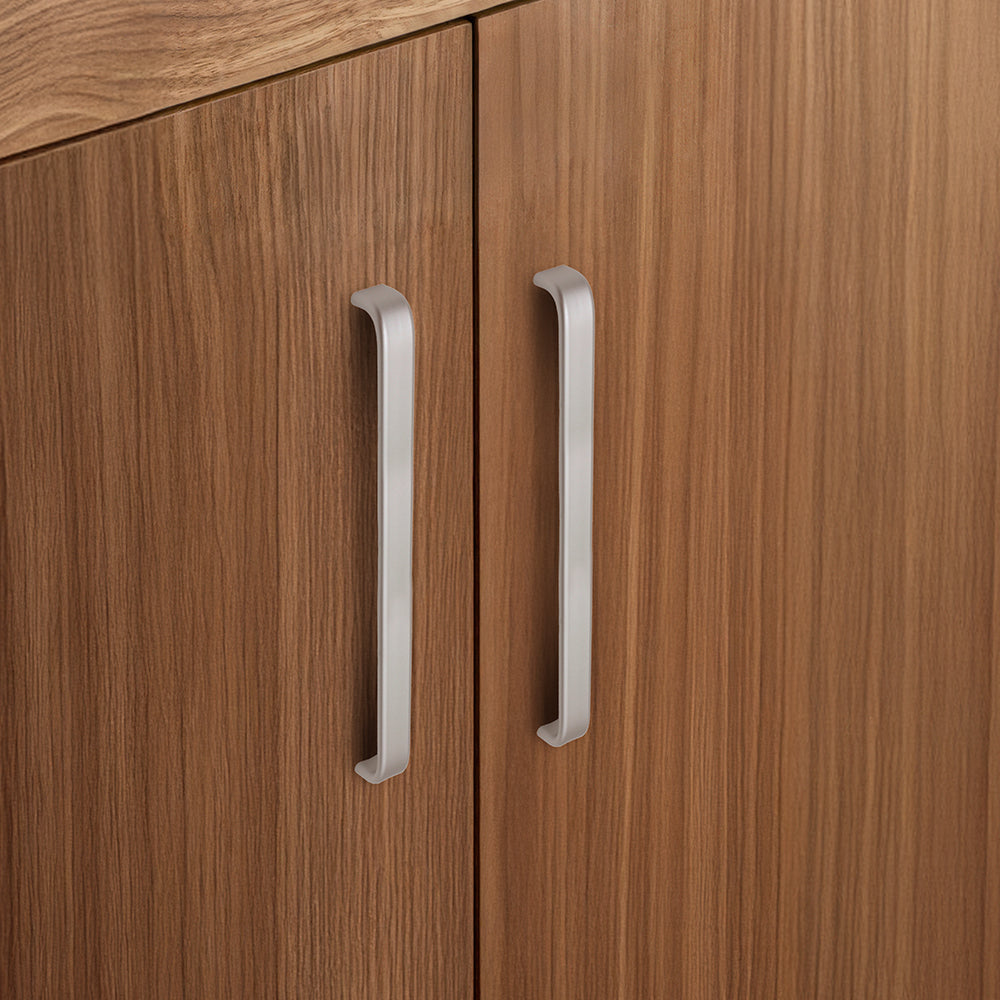 Comforsyco Smooth Curved Bar Cabinet Pulls and Drawer Handles