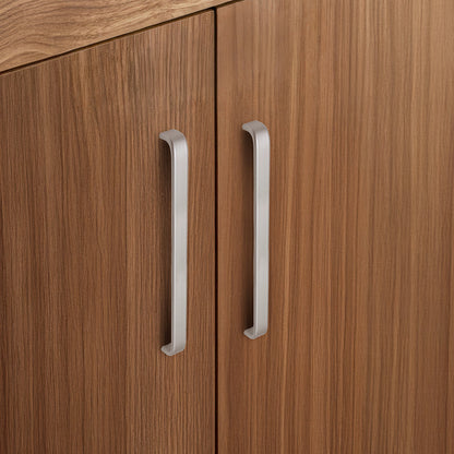 Comforsyco Smooth Curved Bar Cabinet Pulls and Drawer Handles