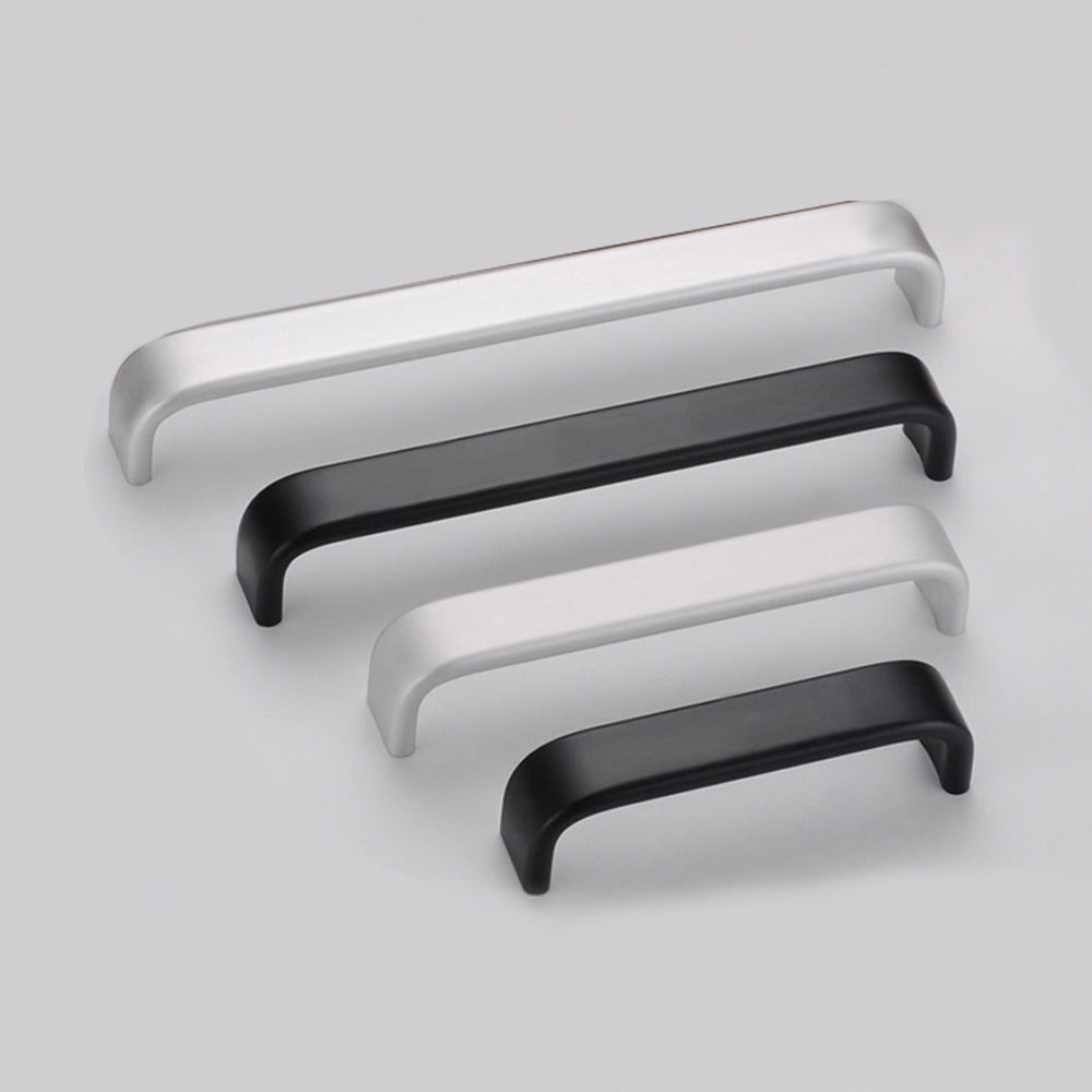 Comforsyco Smooth Curved Bar Cabinet Pulls and Drawer Handles